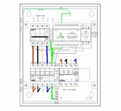 Matt:e EVU-1-32-TP-R Three-phase connection unit with 4 pole 32 amp Type A RCBO